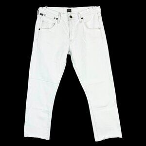 Citizens Of Humanity Women's Emerson Slim Boyfriend White Jeans Size 25 Raw Hem